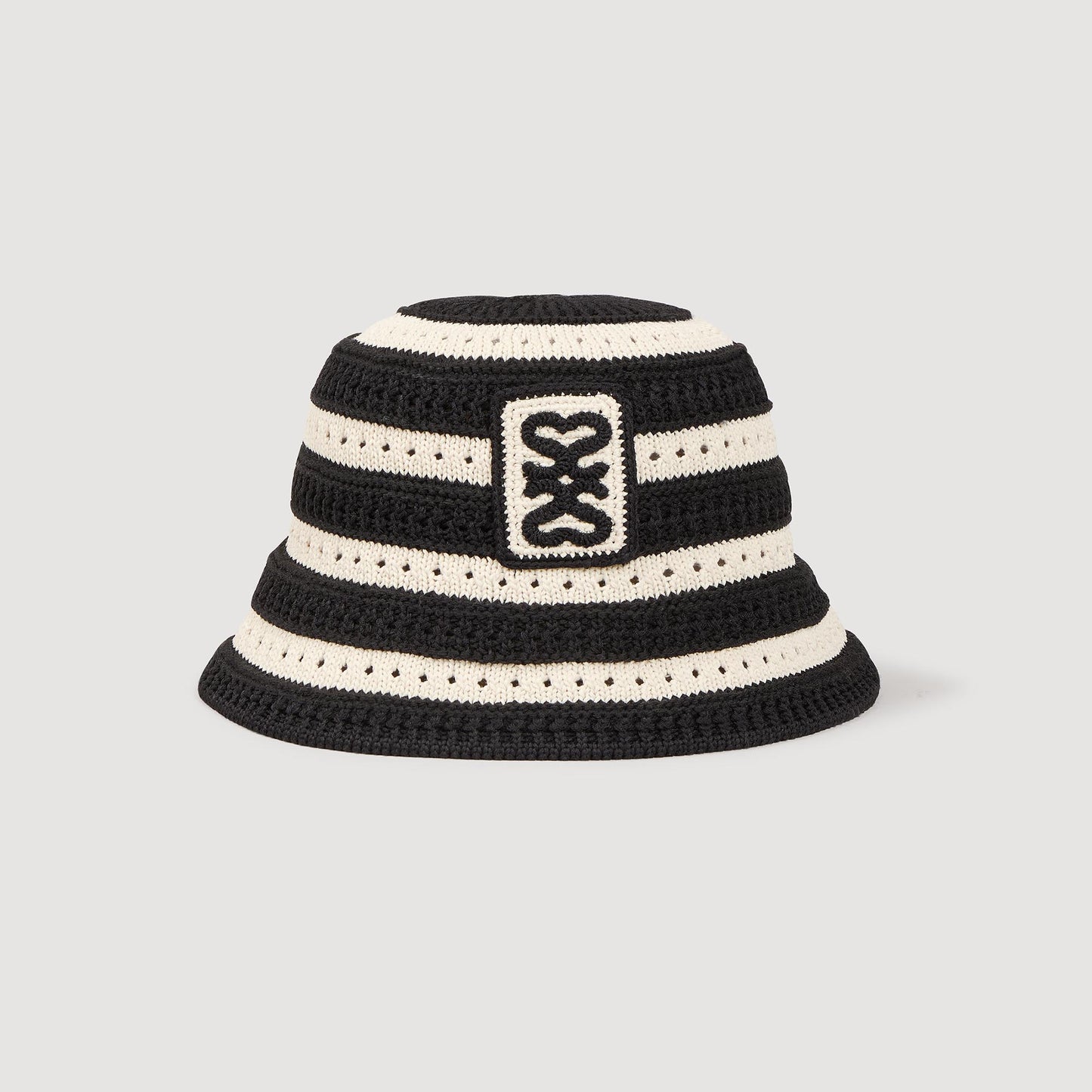 Gorro de pescador ganchillo a rayas