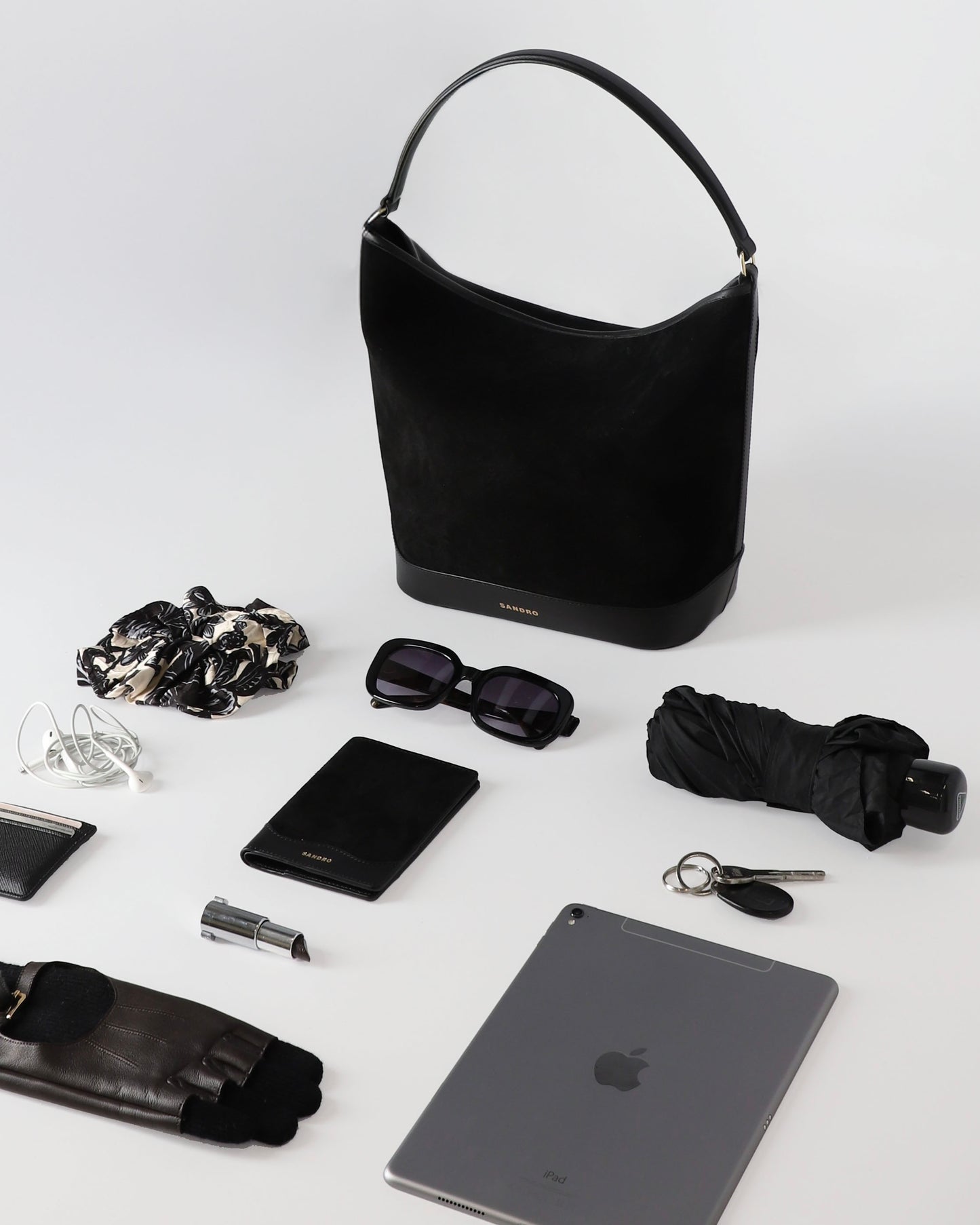 Bolso tote de ante flexible