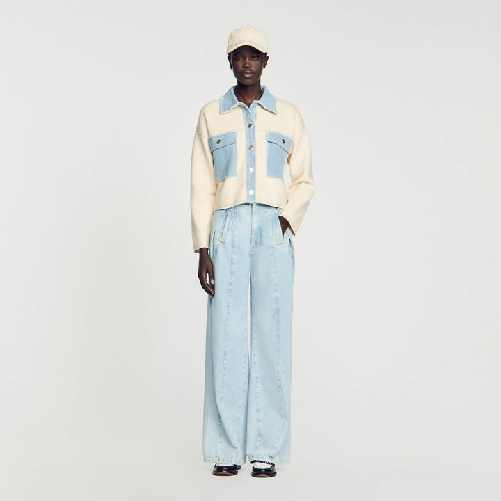 Cardicoat oversize de dos materiales