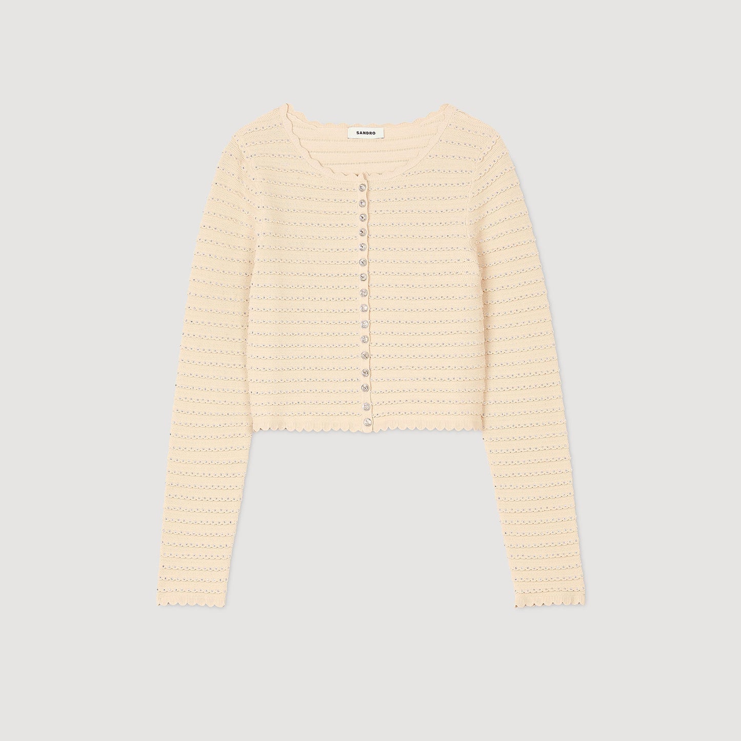 Cárdigan con strass