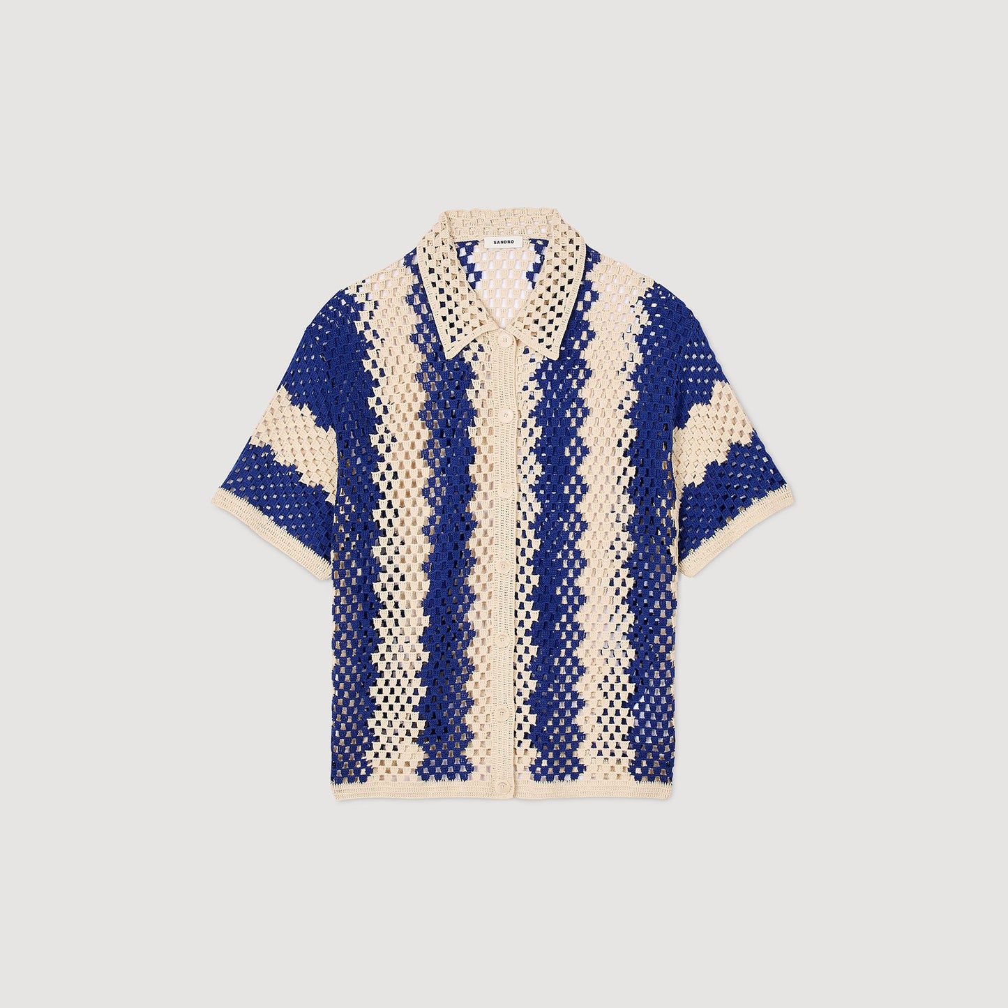 Cárdigan de punto bicolor