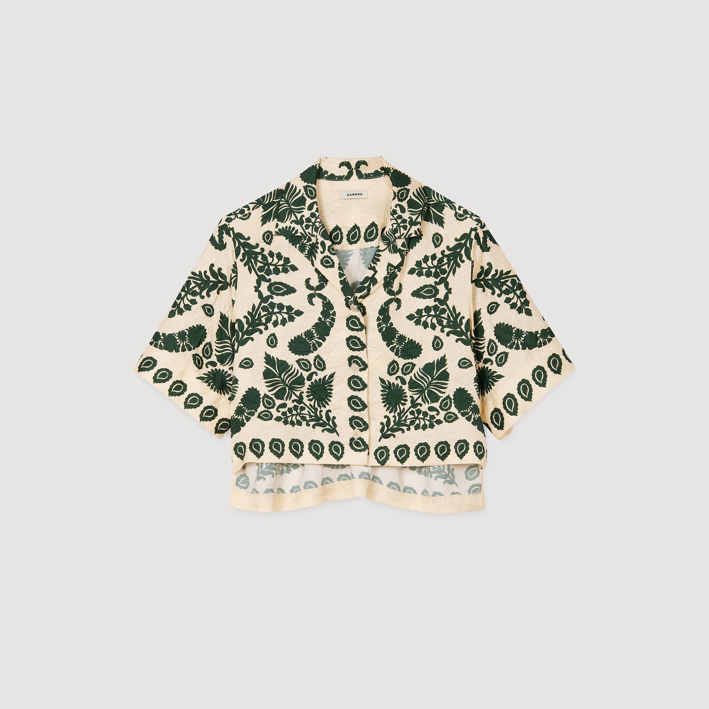 Camisa con estampado floral