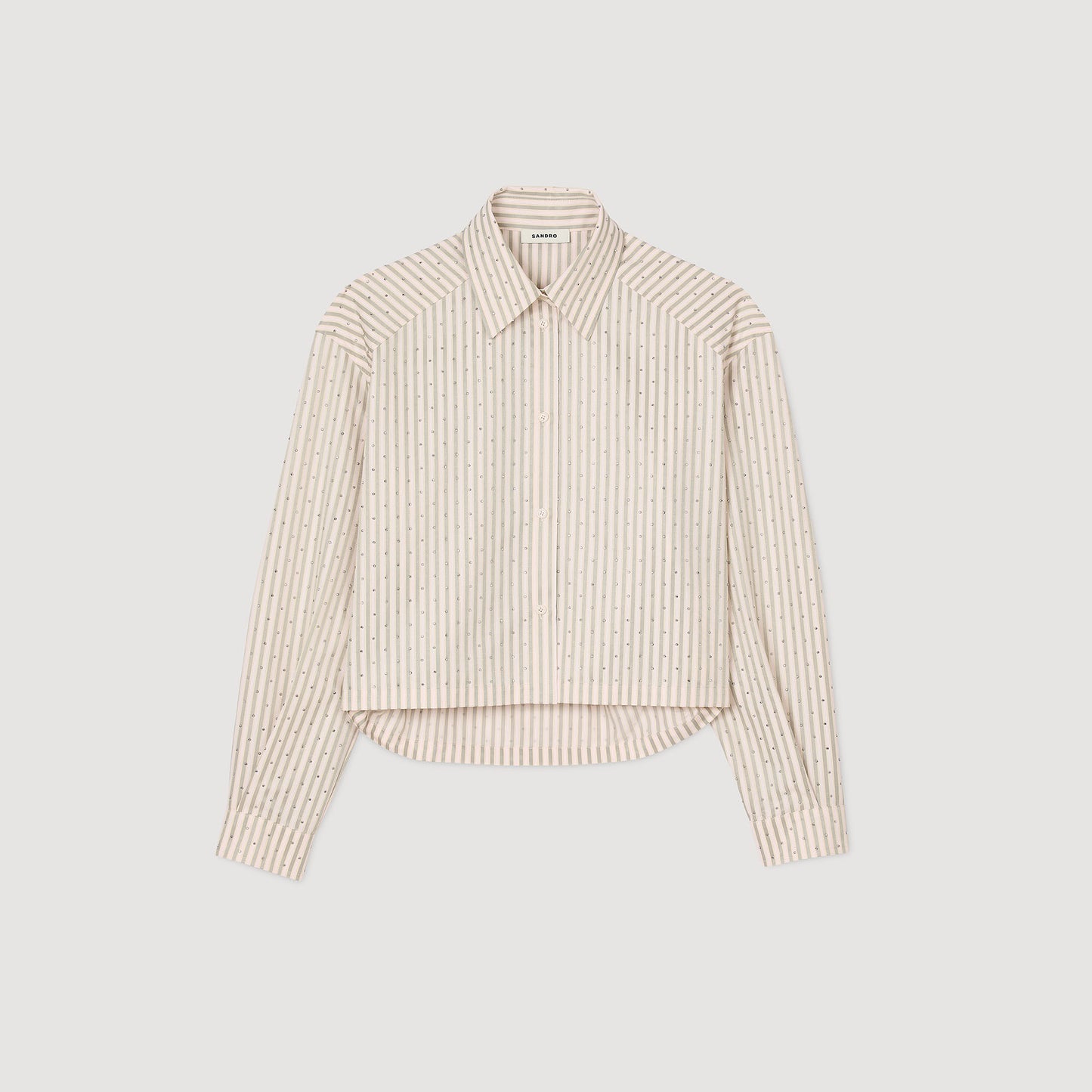 Camisa a rayas con strass