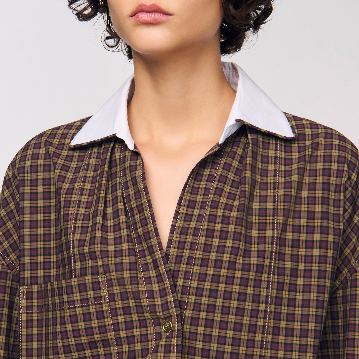 Camisa bicolor a cuadros