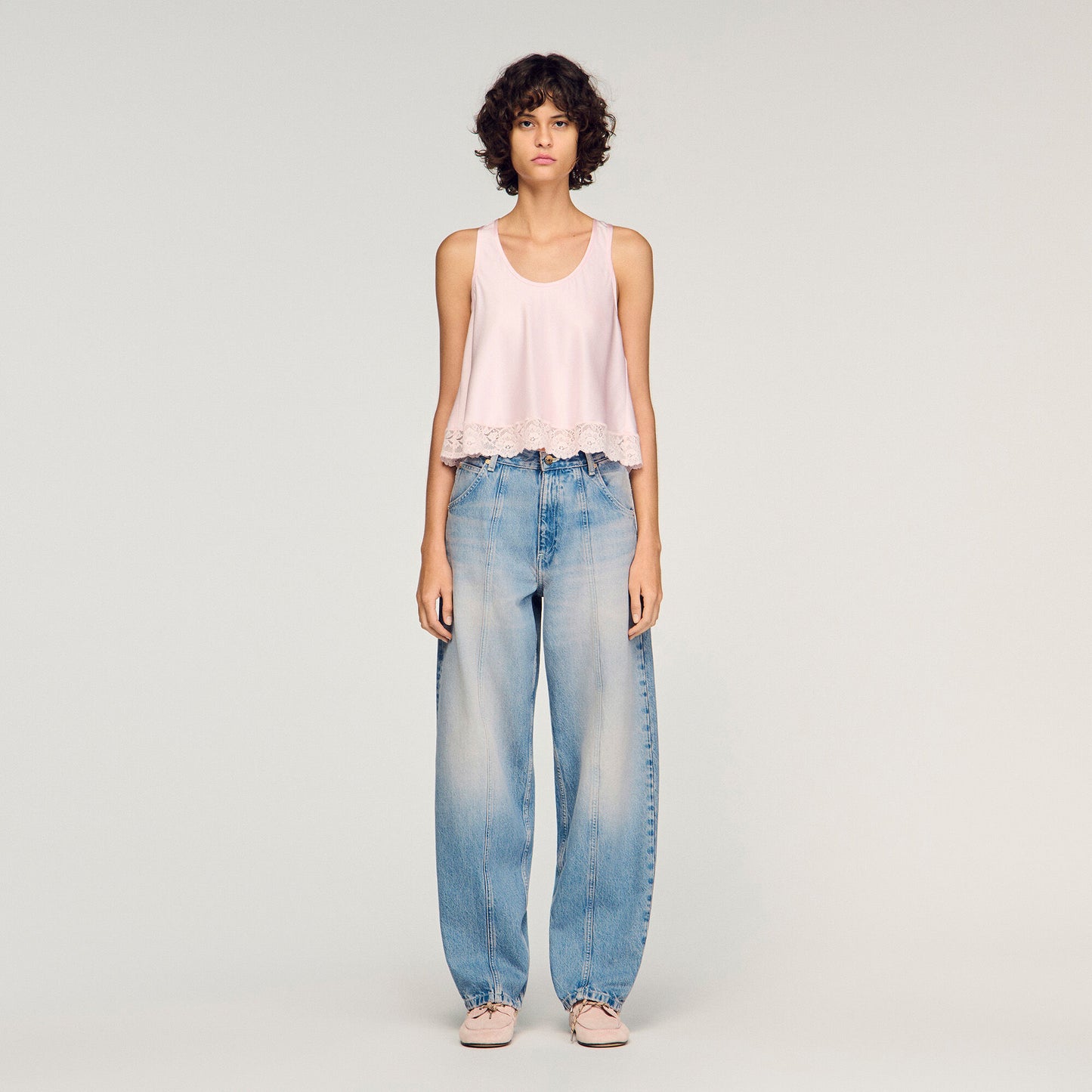 Vaquero barrel desteñido