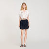 Falda corta bimaterial