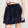 Falda corta bimaterial