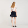 Falda corta bimaterial