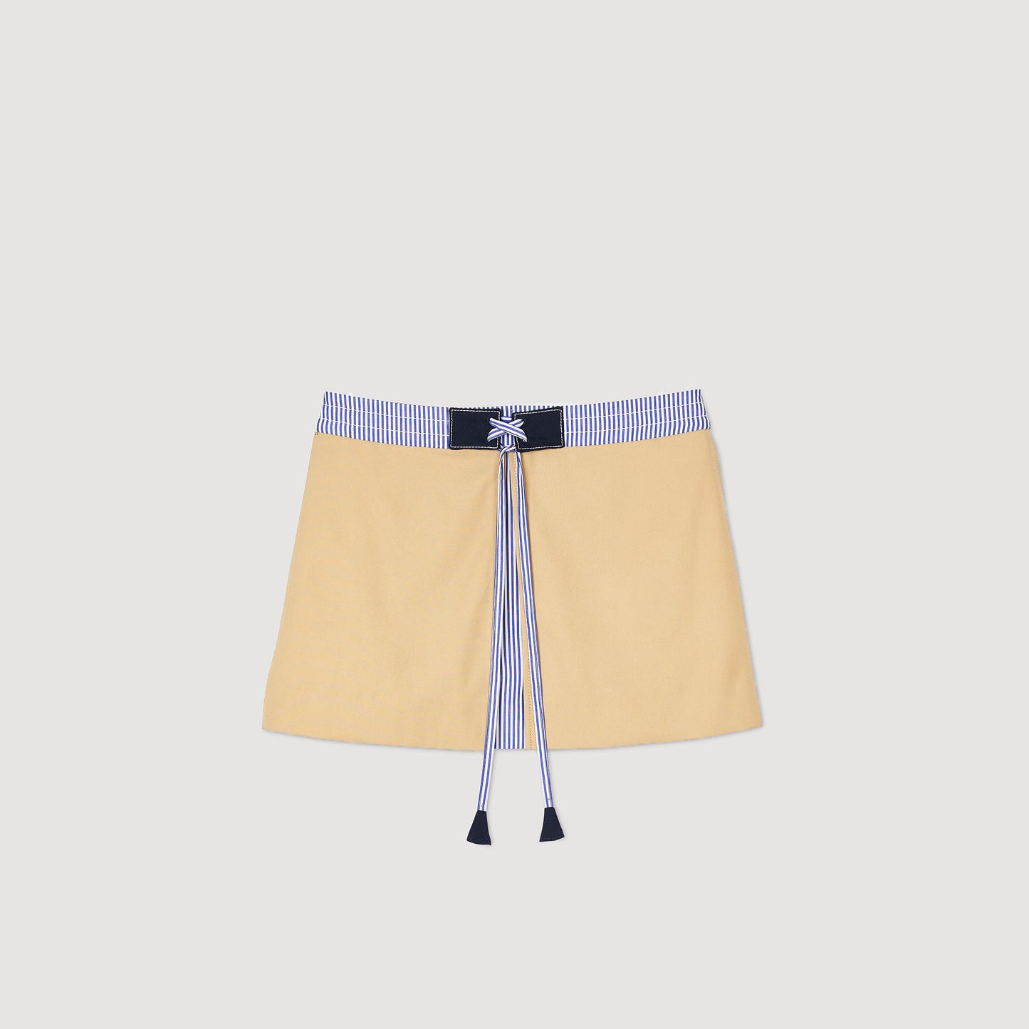 Falda corta bimaterial