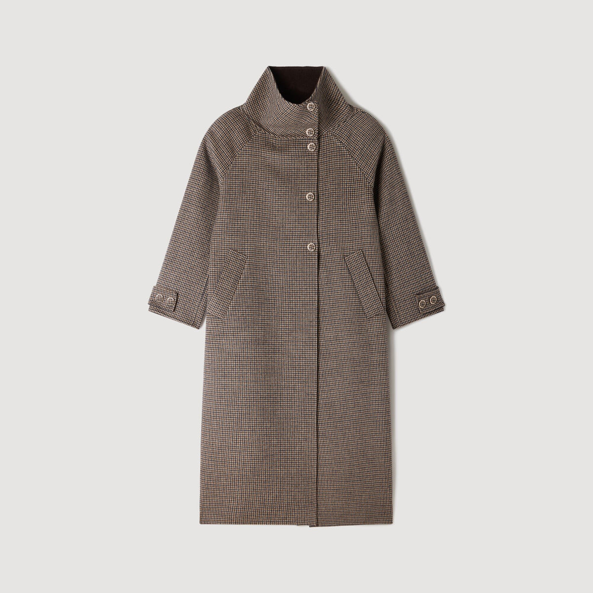 Abrigo oversize a cuadros