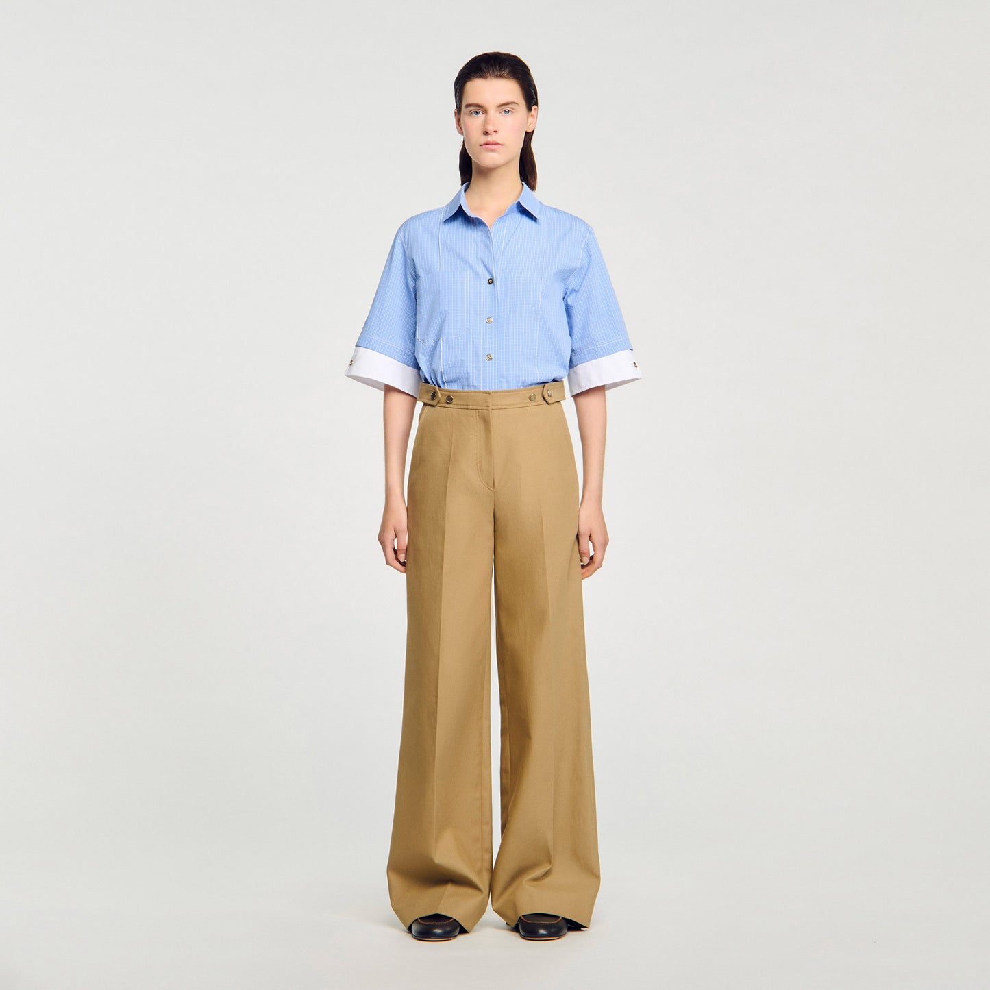 Pantalón de traje de algodón