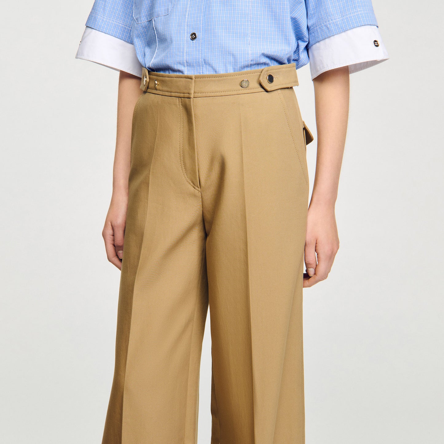 Pantalón de traje de algodón