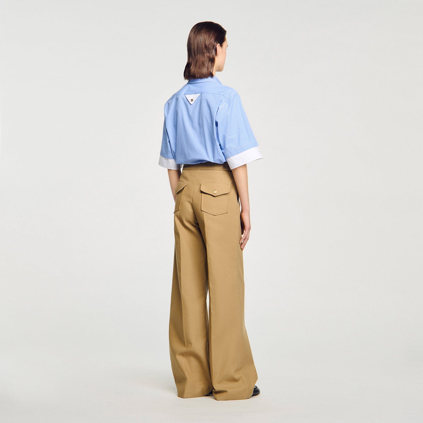 Pantalón de traje de algodón