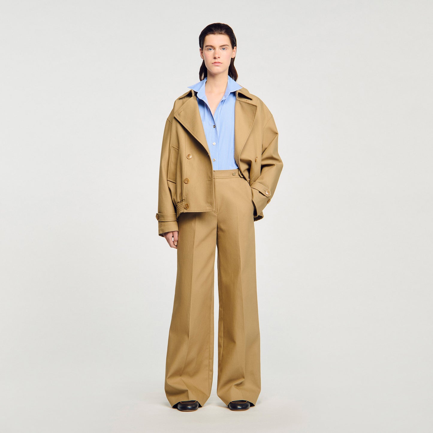 Pantalón de traje de algodón