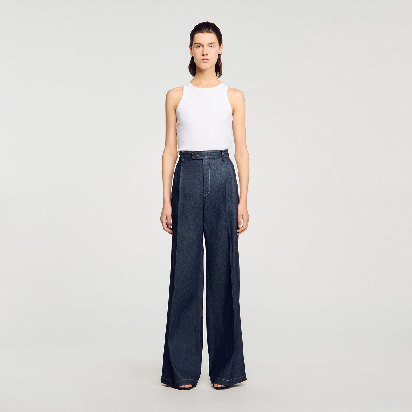 Pantalón de traje de denim
