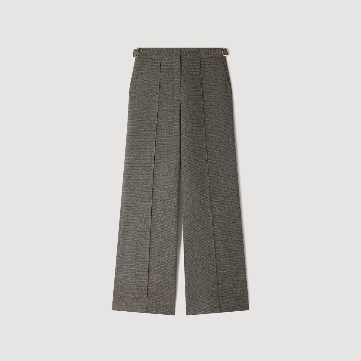 Pantalón de lana de pata de gallo