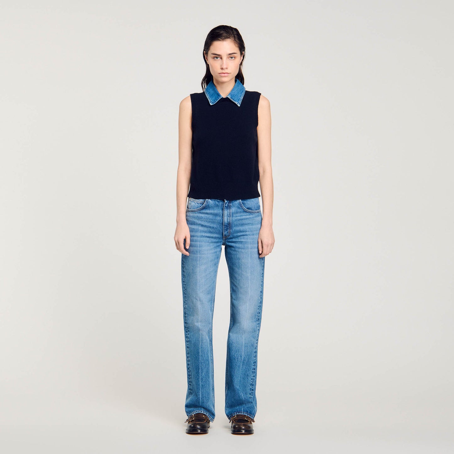 Jersey con cuello desmontable