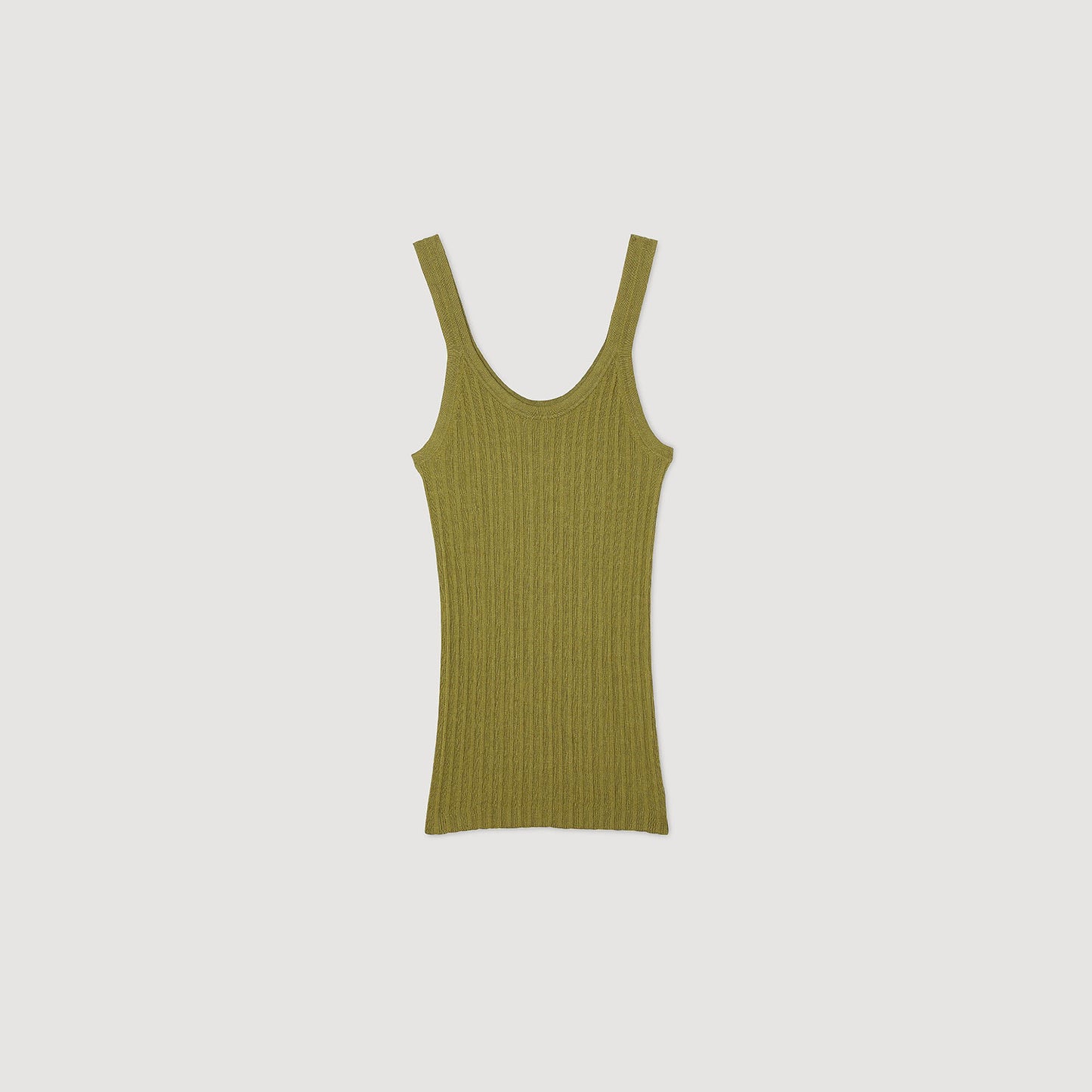 Camiseta de tirantes de canalé