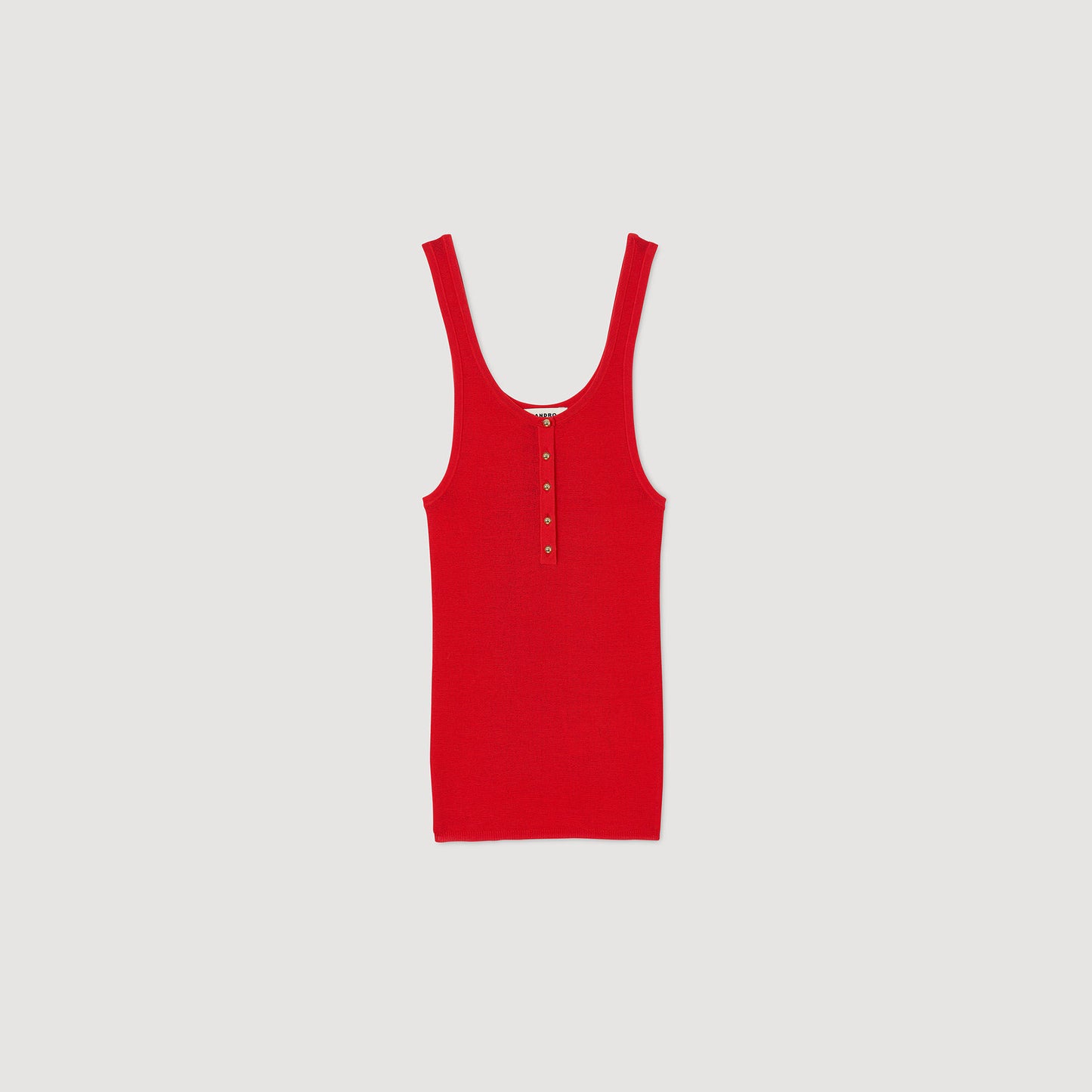 Camiseta de tirantes de canalé