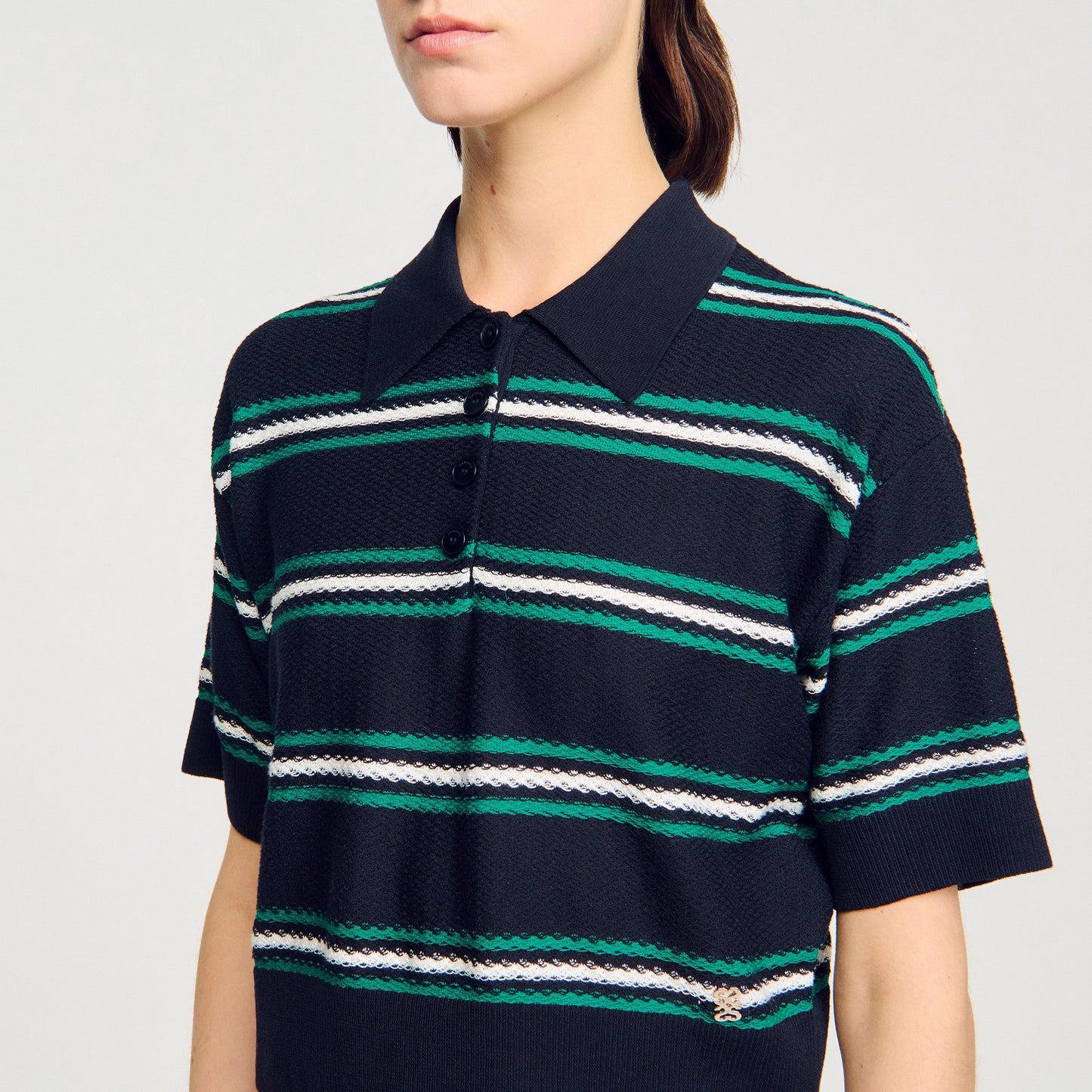 Jersey con cuello de polo