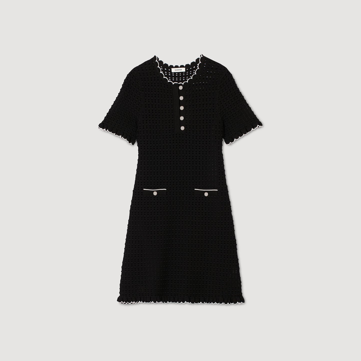 Vestido corto de punto