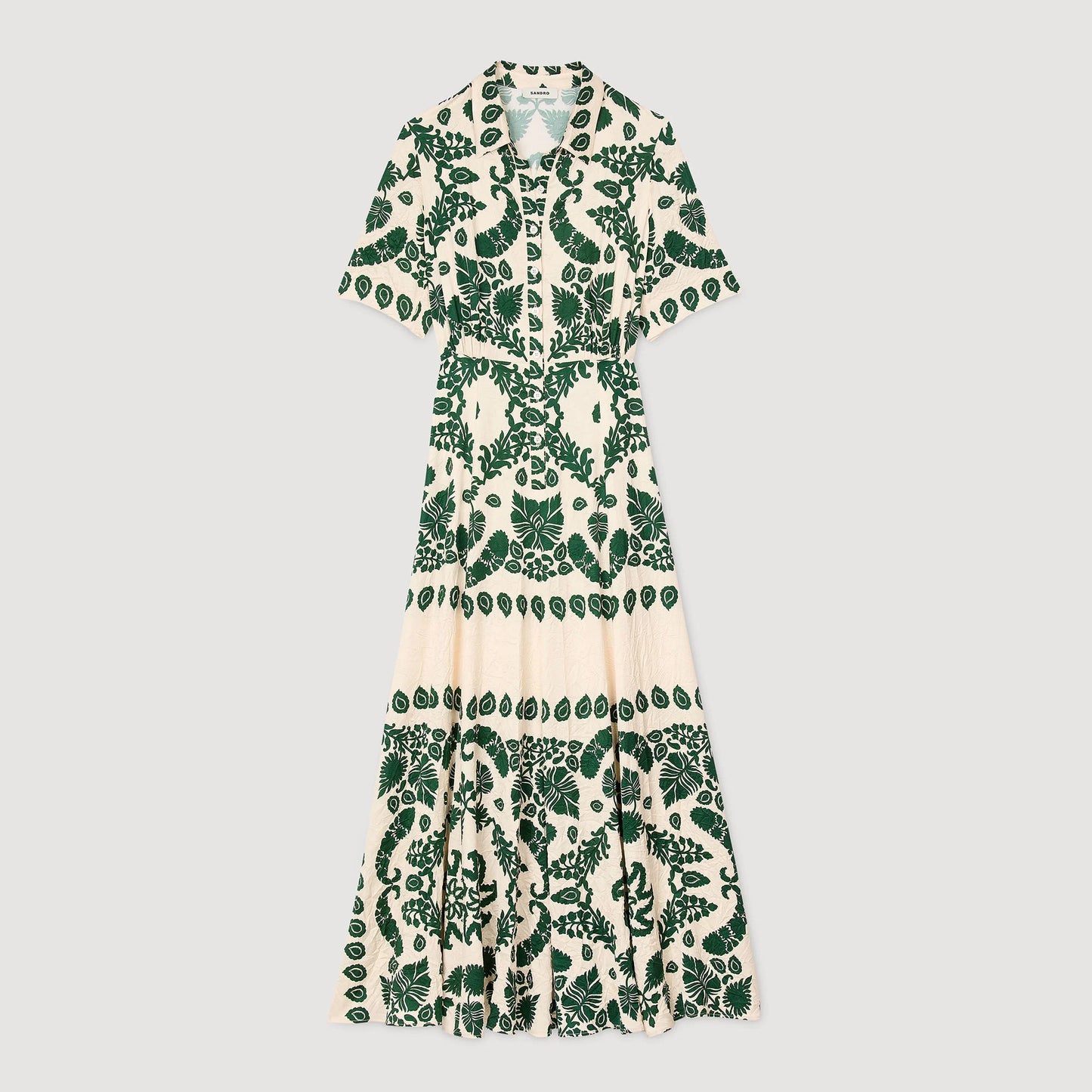 Vestido largo con estampado floral