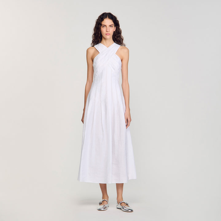 Vestido largo cruzado