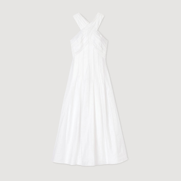 Vestido largo cruzado