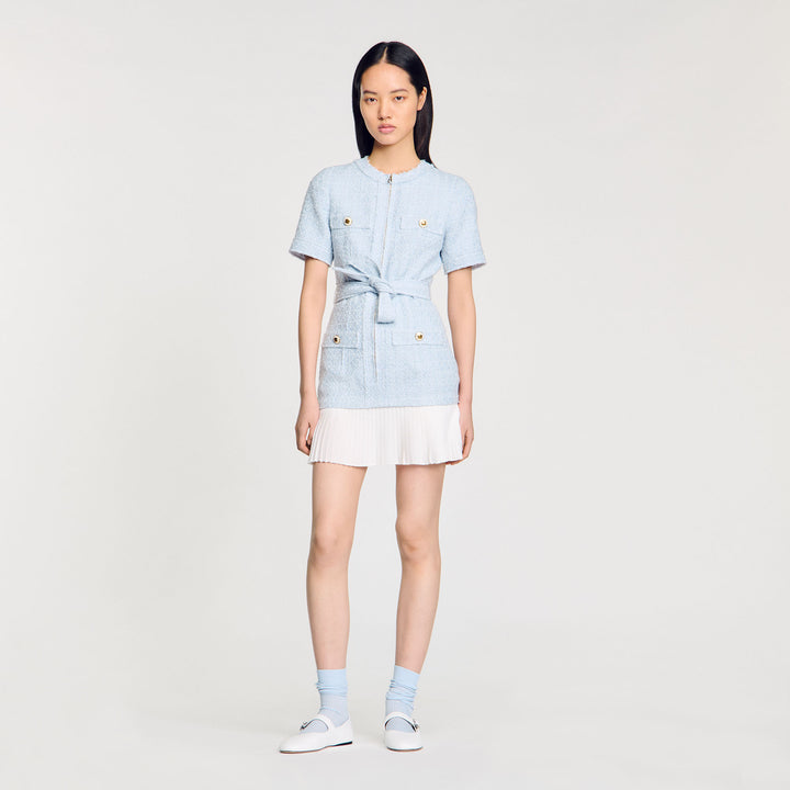 Vestido corto de tweed