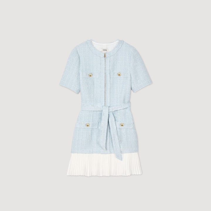 Vestido corto de tweed