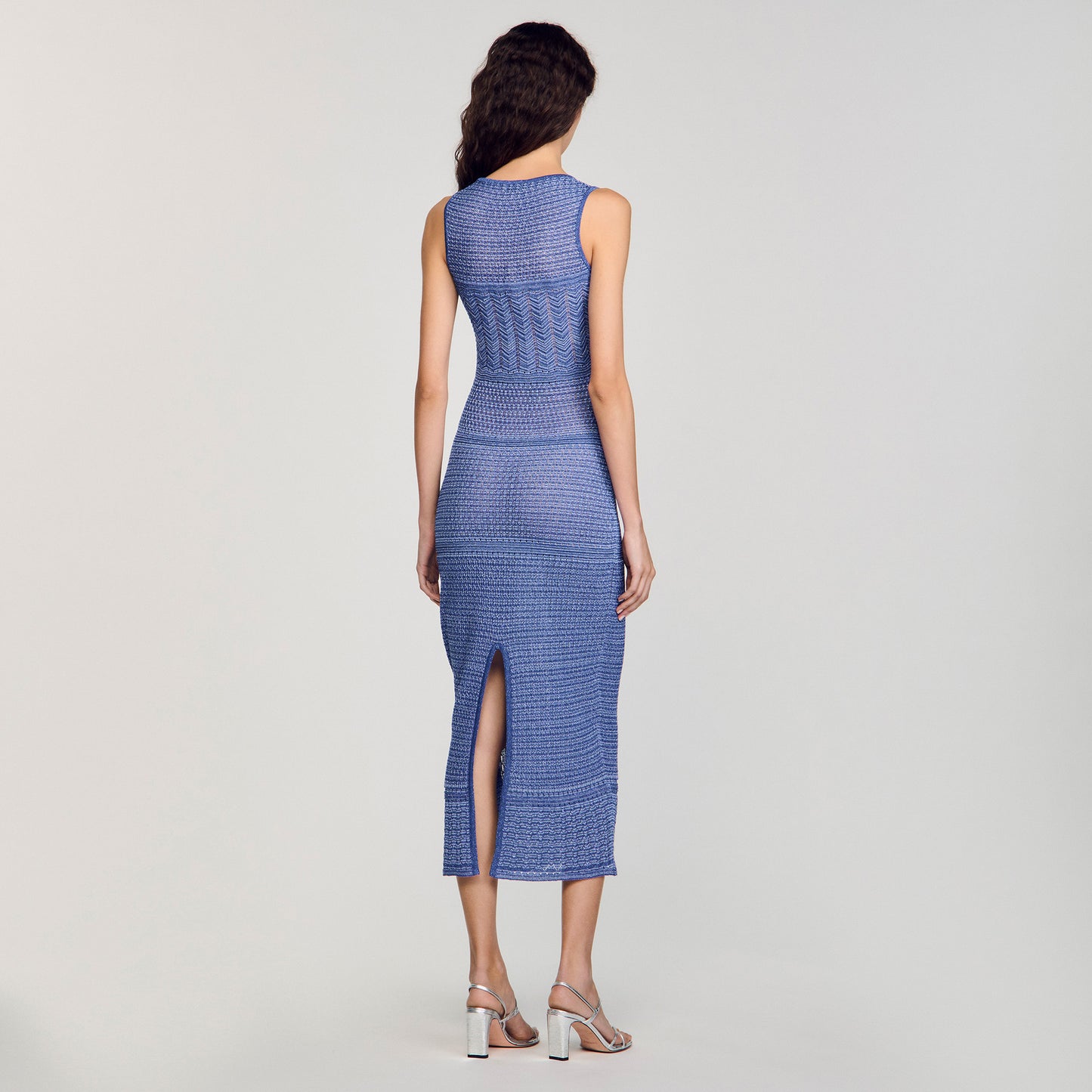 Vestido midi de punto