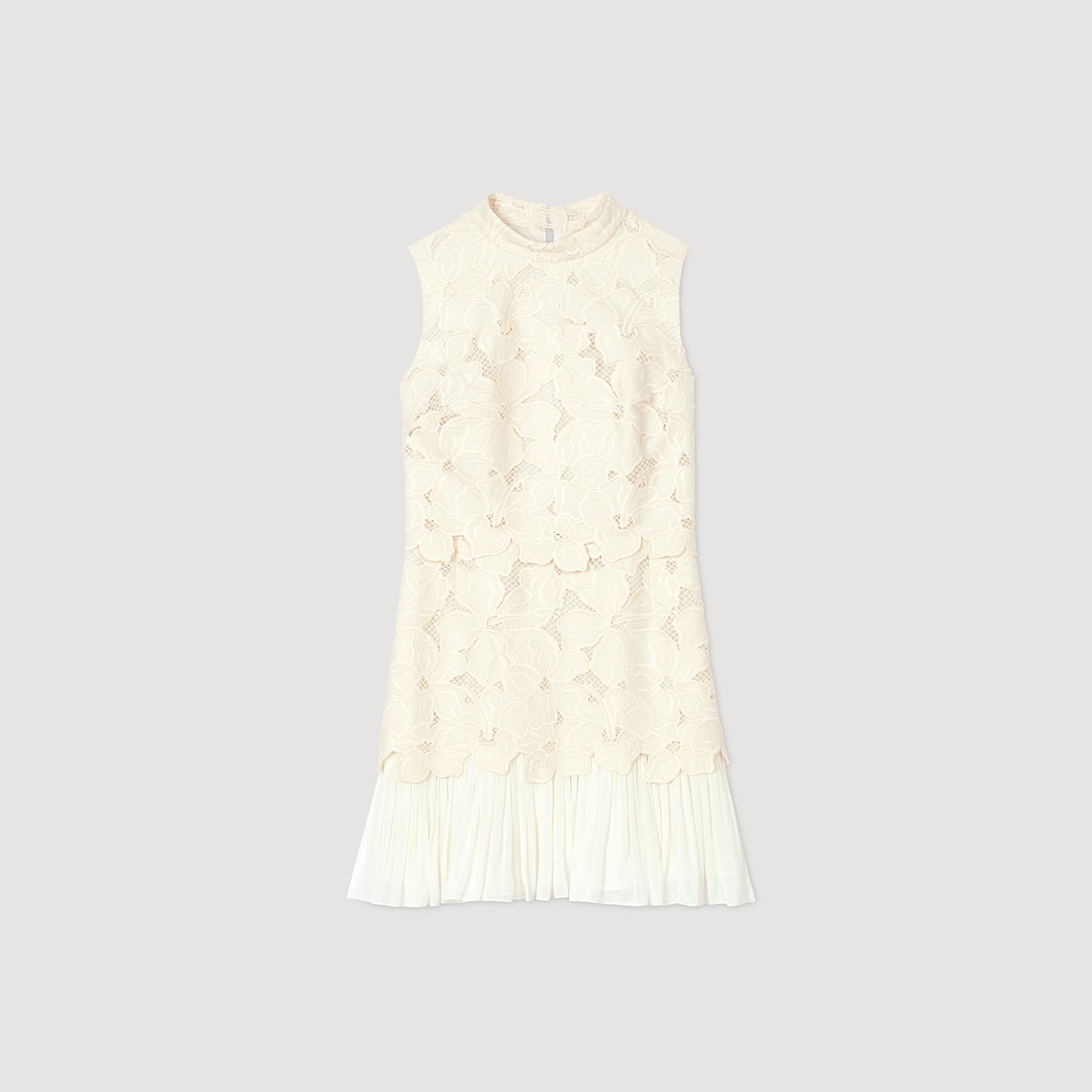 Vestido corto de guipur