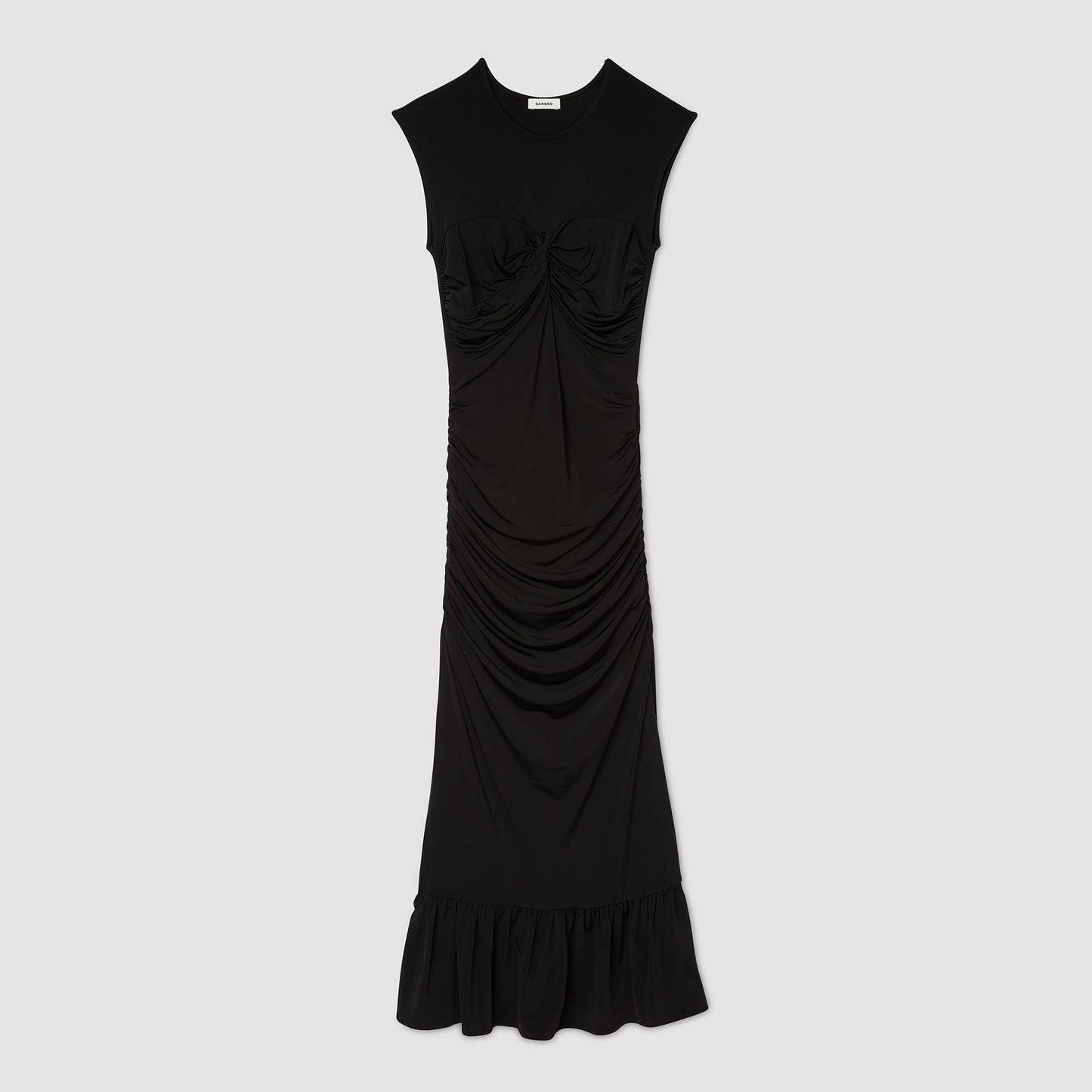 Vestido largo drapeado