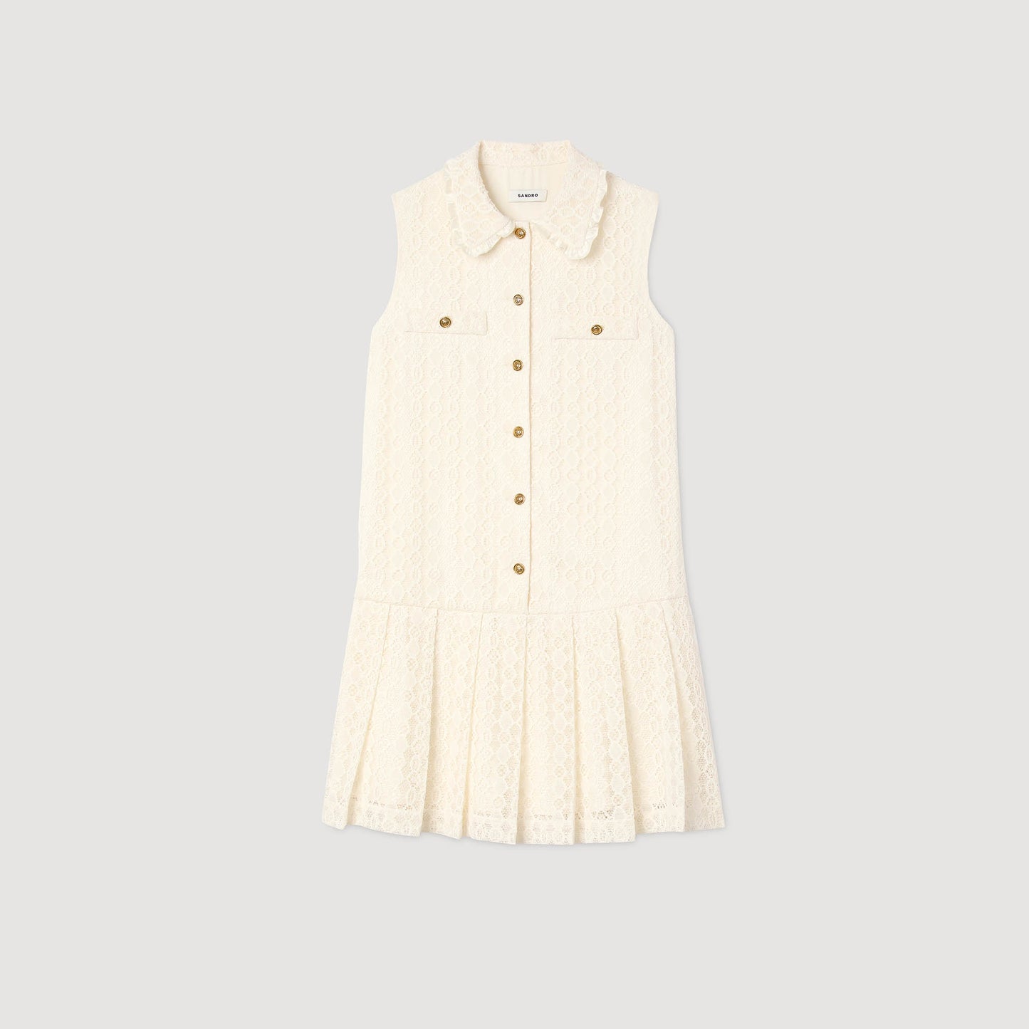 Vestido corto de encaje