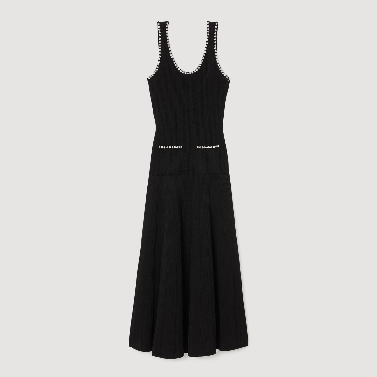 Vestido largo con pedrería