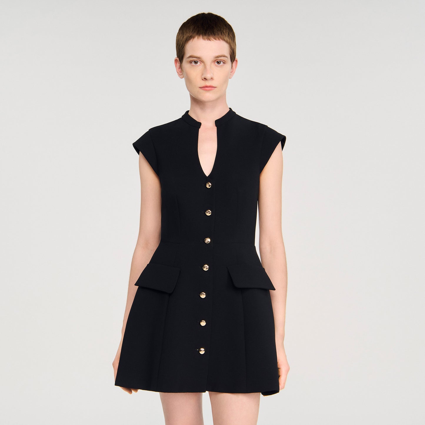 Vestido corto de punto