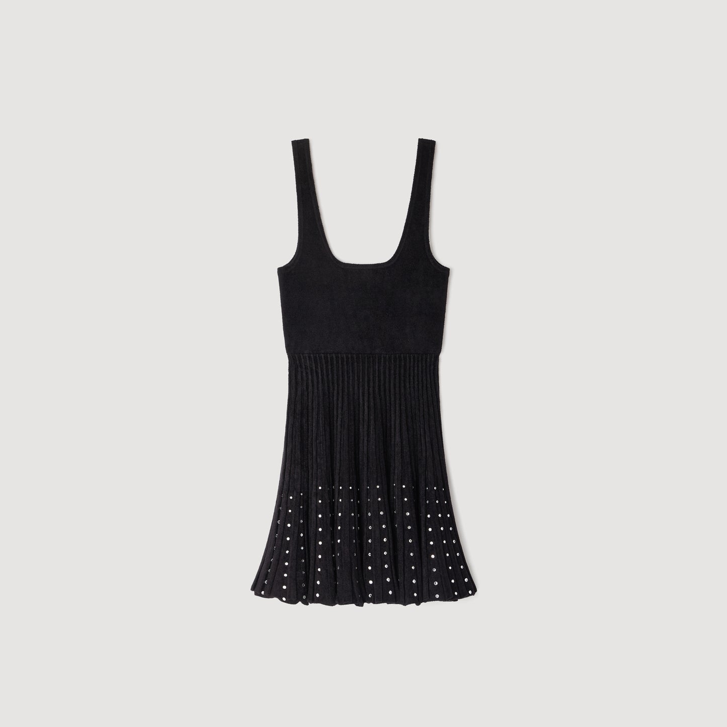 Vestido corto con strass