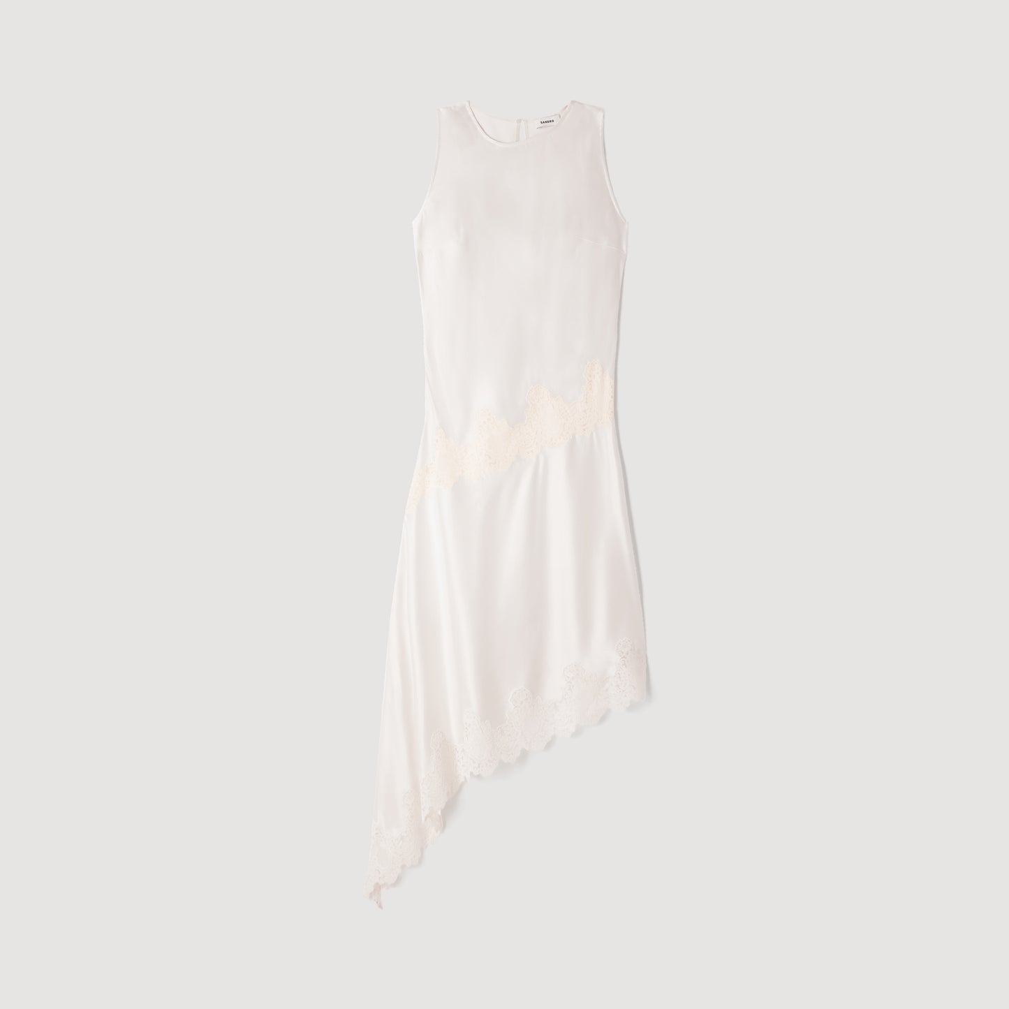Vestido asimétrico satinado