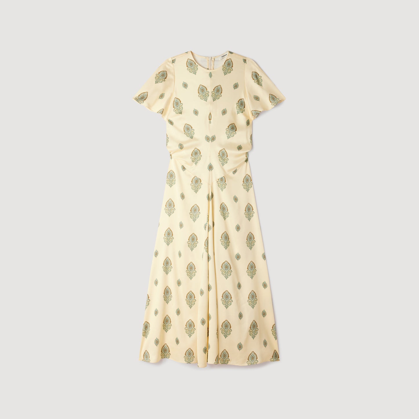 Vestido largo estampado Paisley