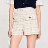 Short de tweed de fantasía