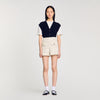 Short de tweed de fantasía