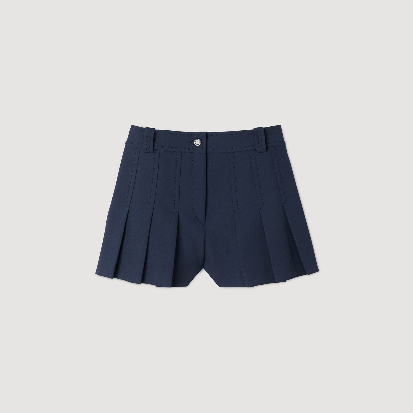 Short de traje con pliegues