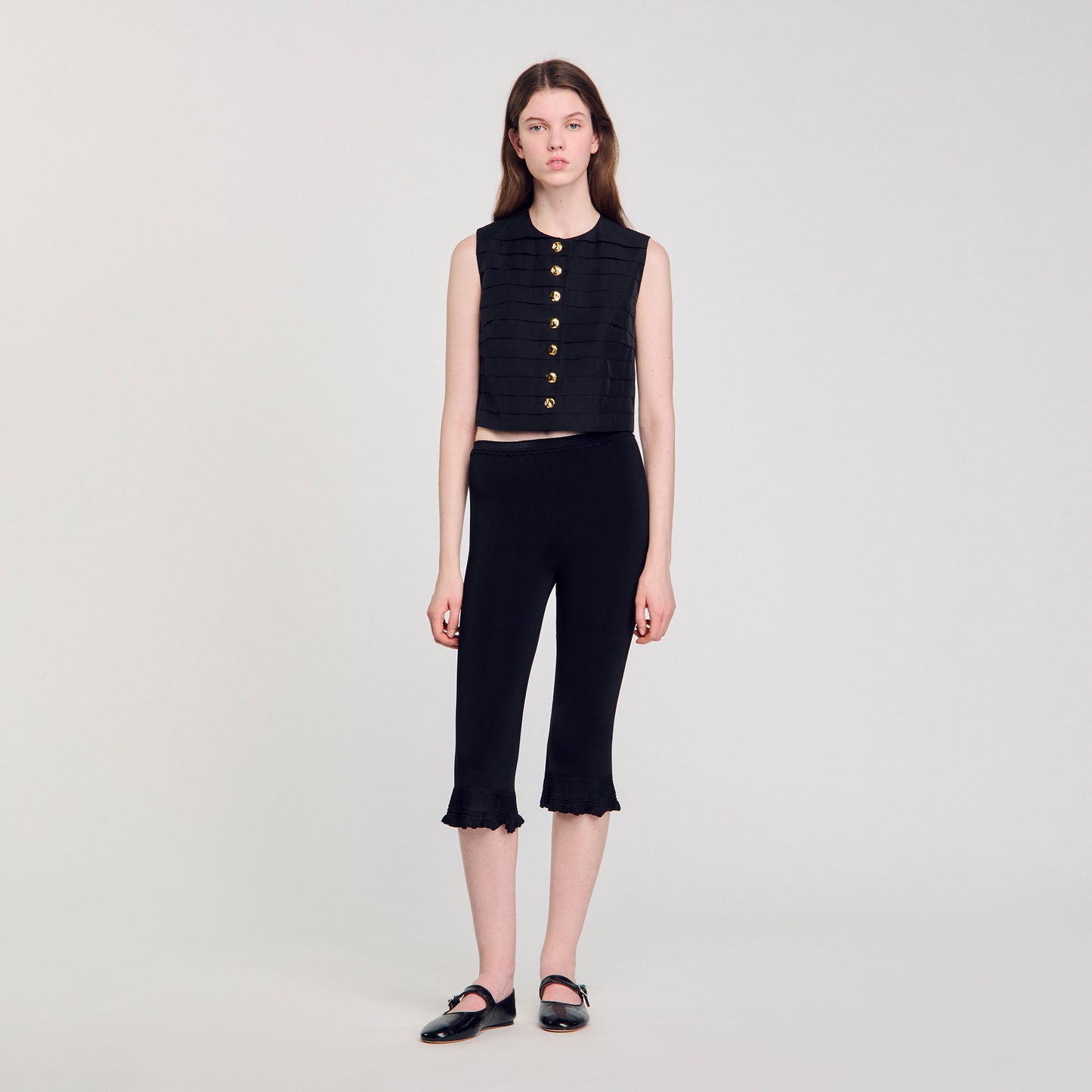 Top corto con tablas