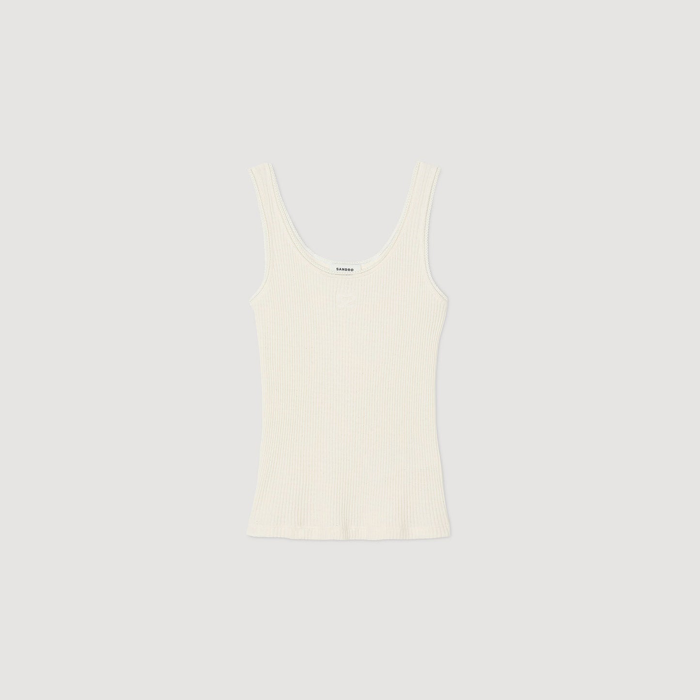 Camiseta de tirantes de canalé