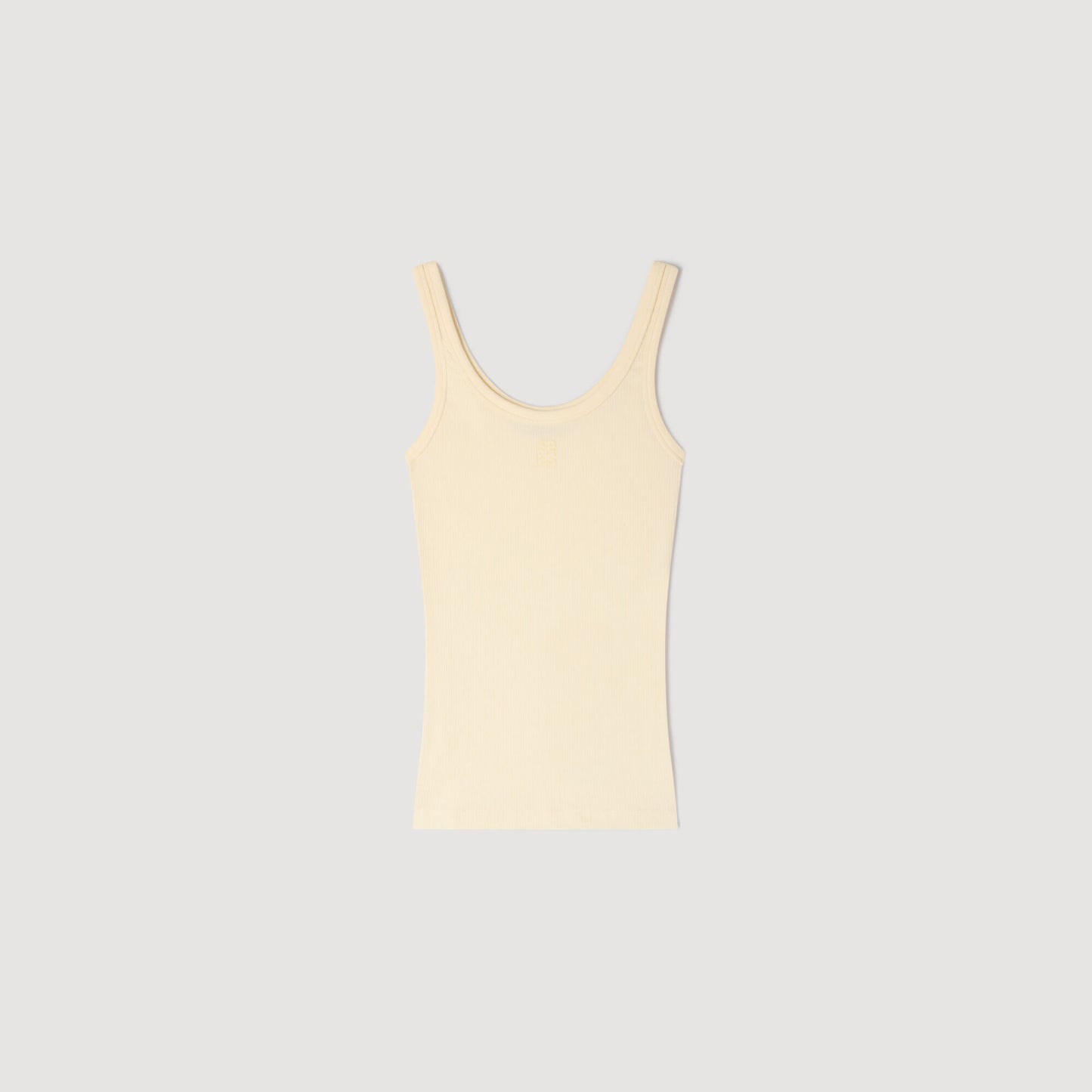 Camiseta de tirantes de canalé
