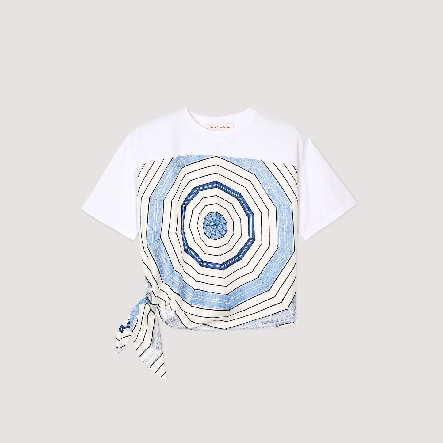 Camiseta con estampado de espirales