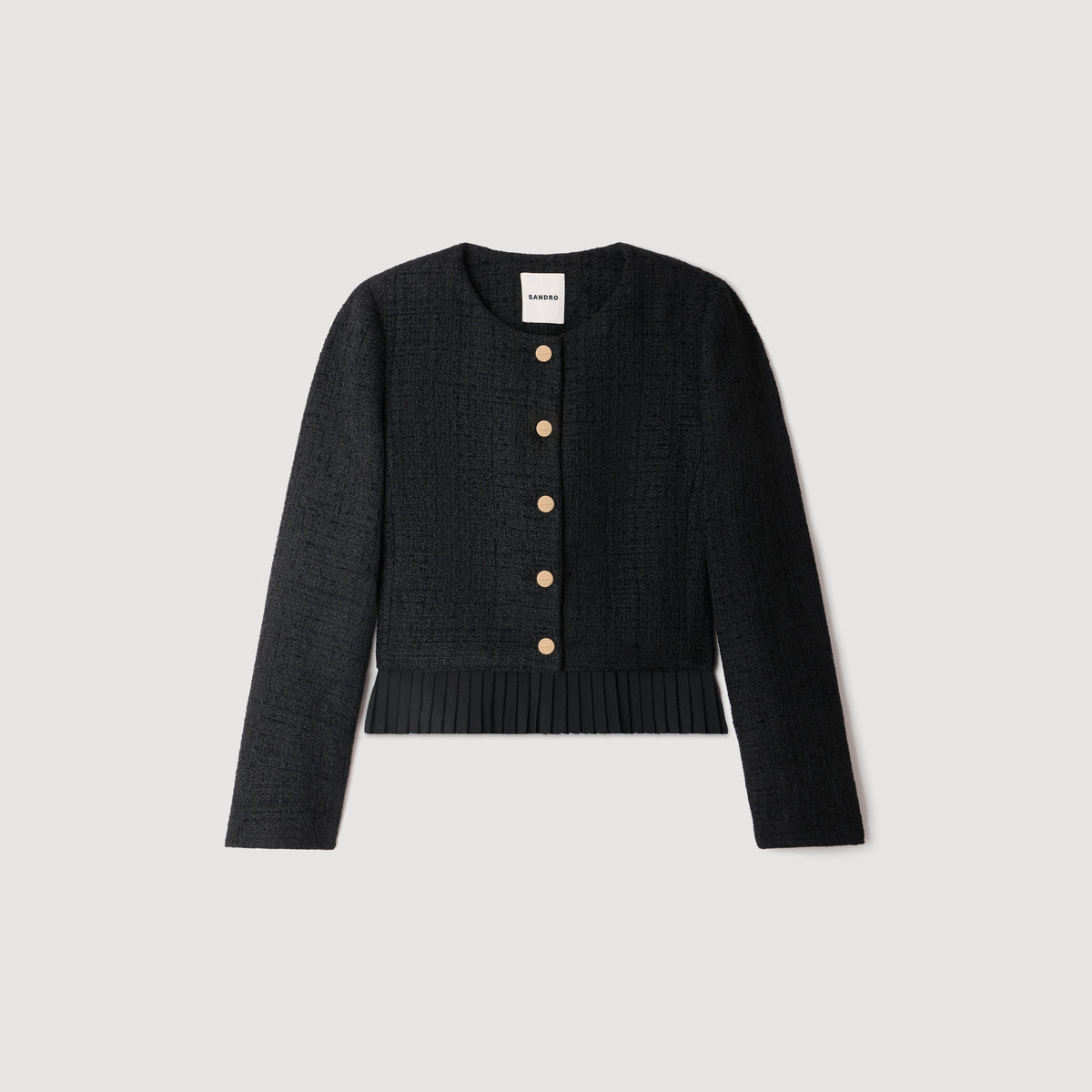 Chaqueta de tweed 2 en 1