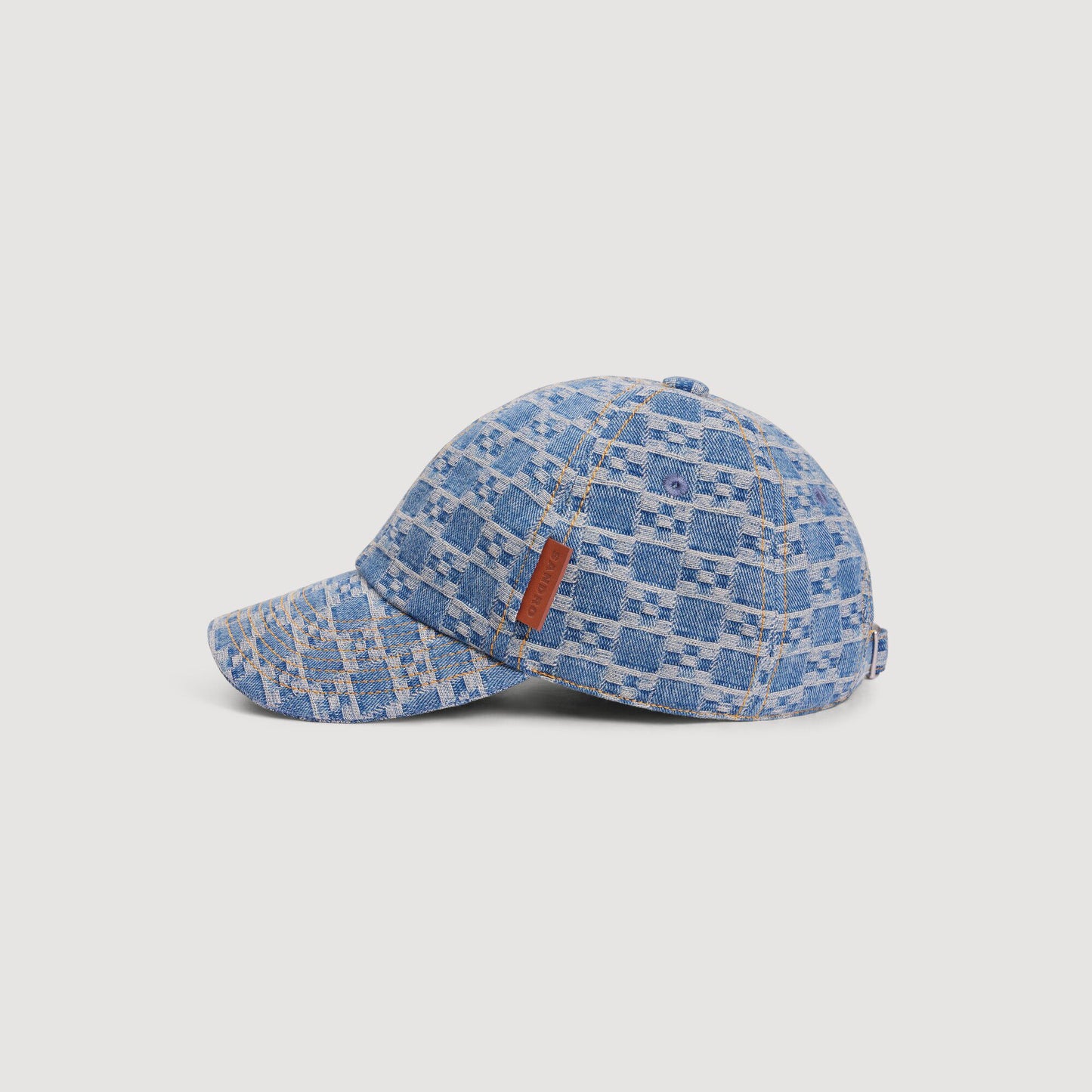 Gorra vaquera estampado cruces