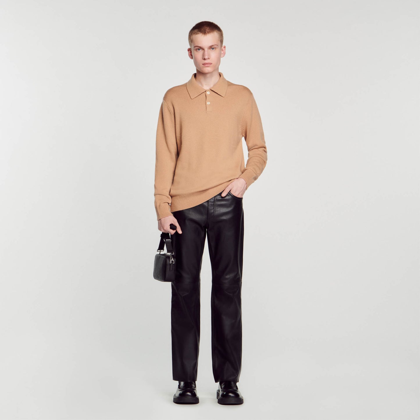 Bolso pequeño de cuero saffiano