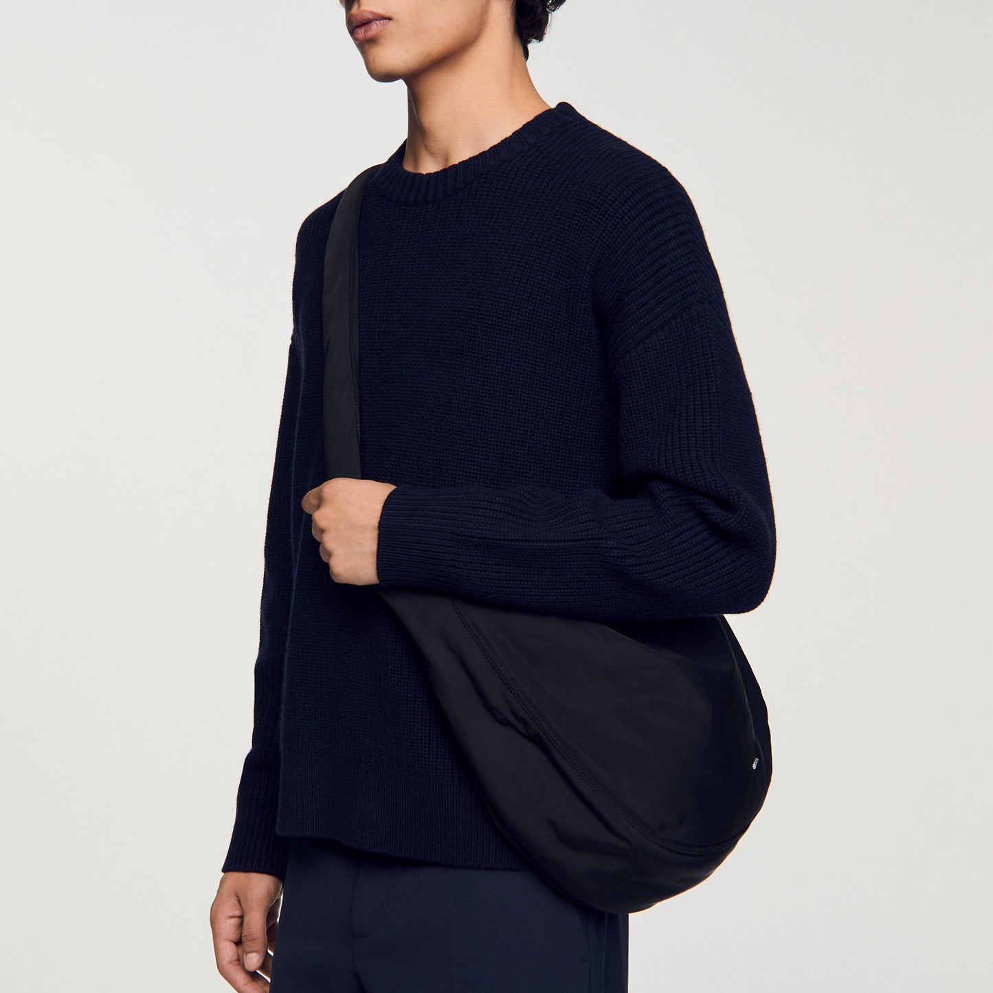 Bolso hobo grande de nailon